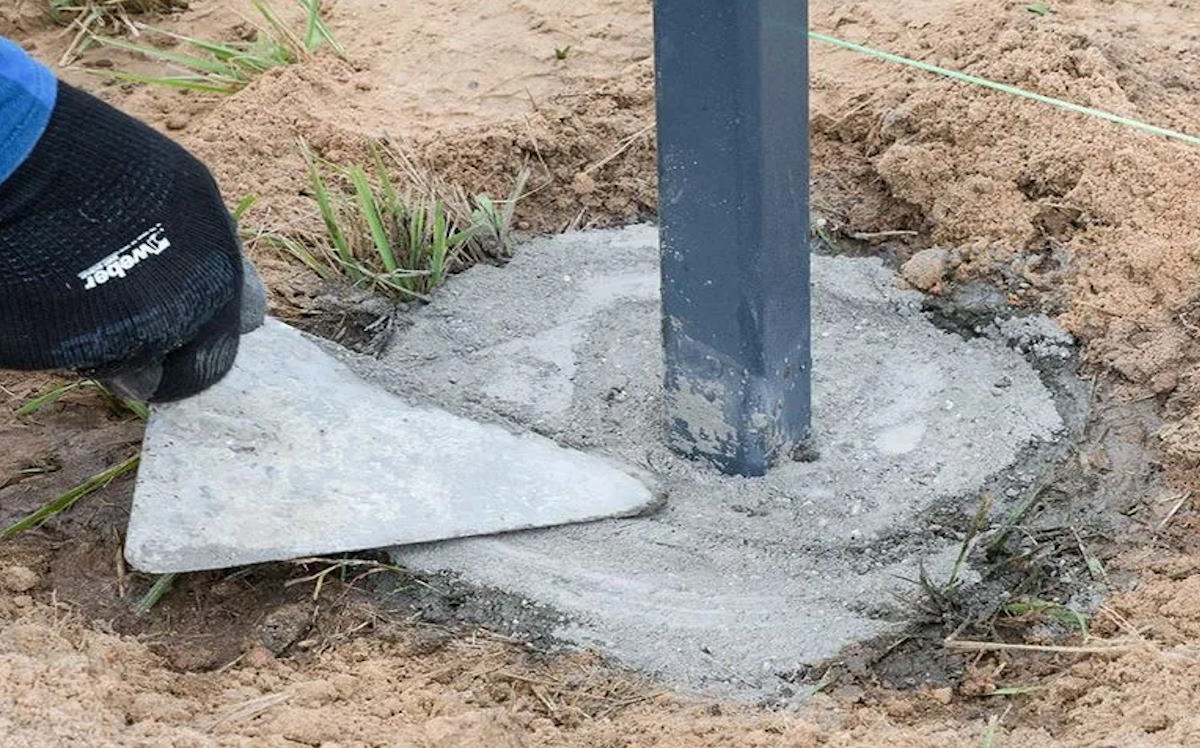 Бетонирование столбов
